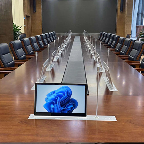 17.3 Moderize Monitör Kaldırmalı Toplantı Masası İstanbul Ofis Mobilya