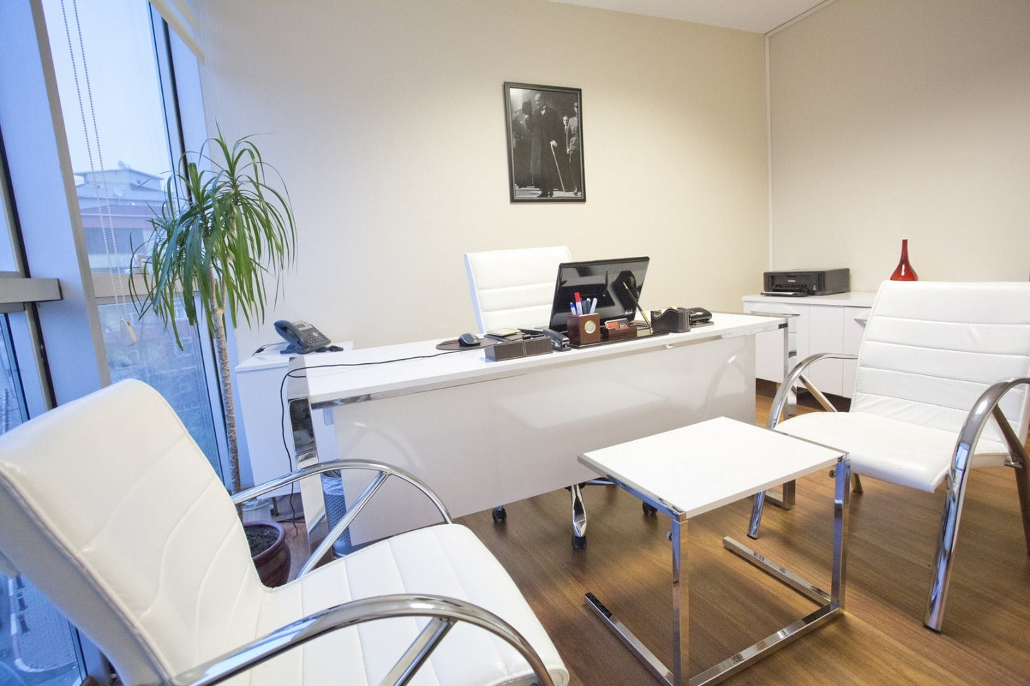 White Office Furniture Sets Ulaş Bey Istanbul