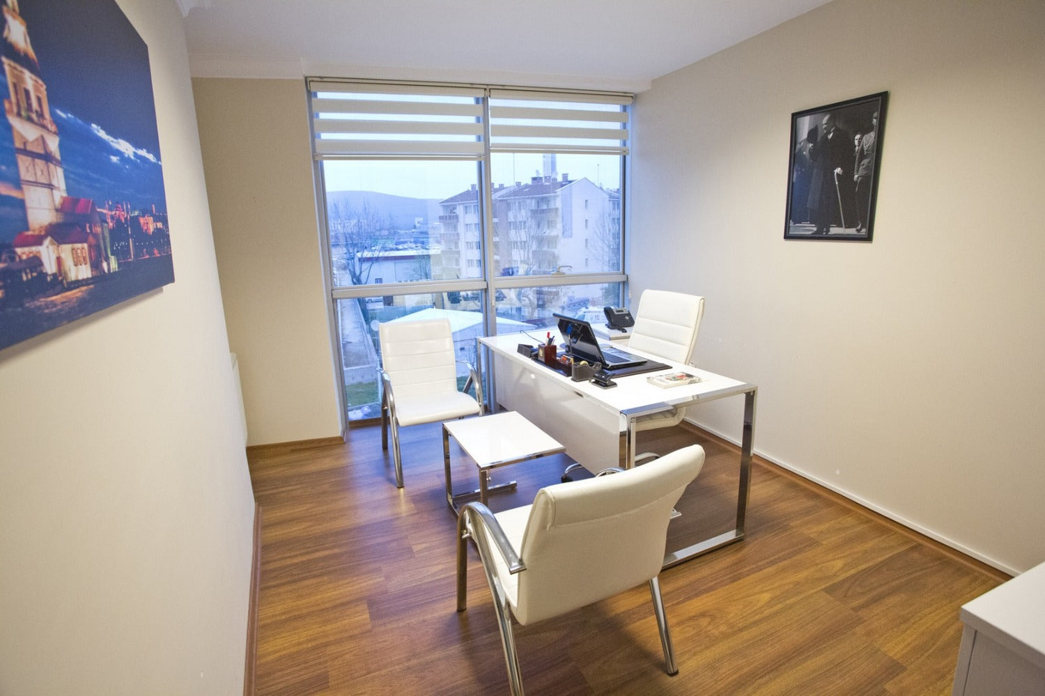 White Office Furniture Sets Ulaş Bey Istanbul