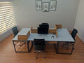 Zelinda 4-Person Desk