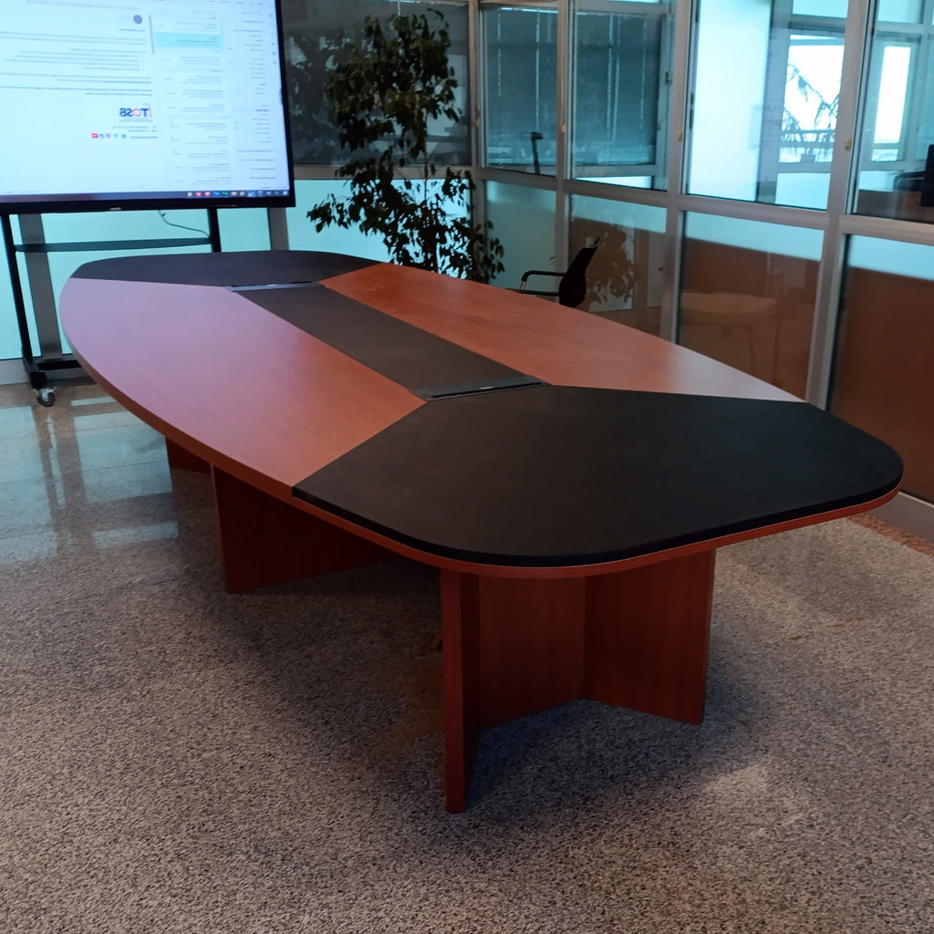 Tuzla OSB Leather Large Meeting Table