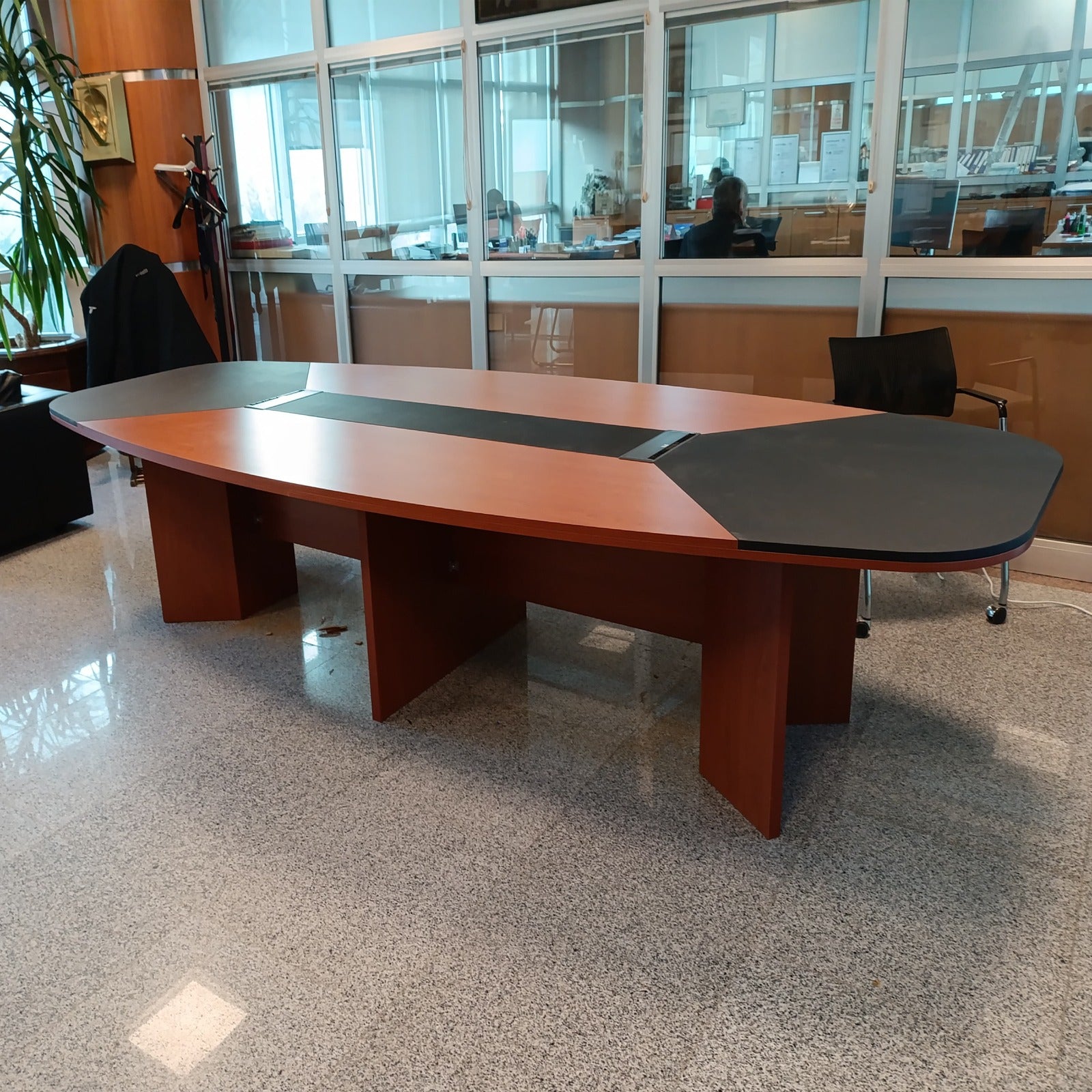 Tuzla OSB Leather Large Meeting Table