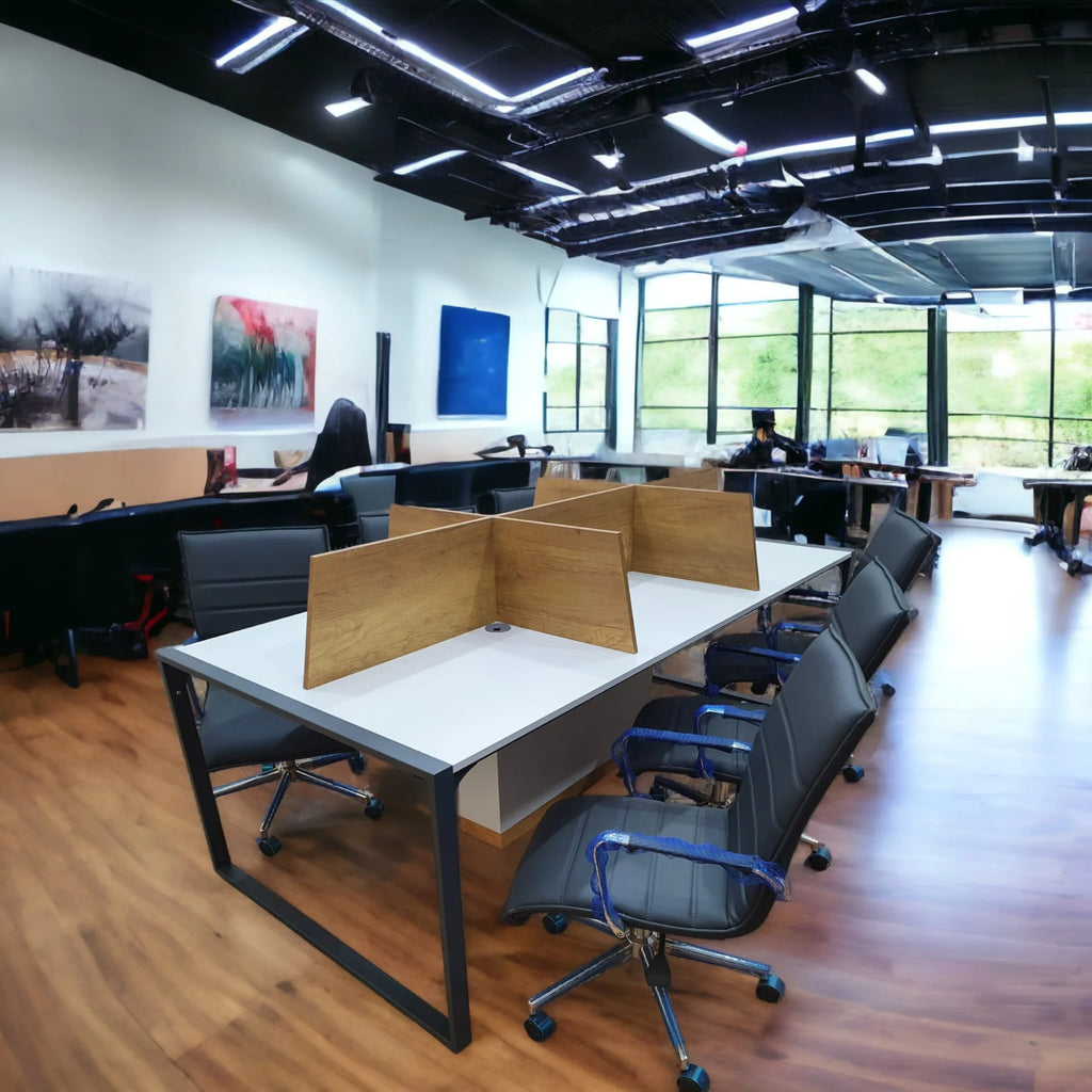 Apple 6lı Çoklu Çalışma Masası Workstation Petra - Gri ISTANBUL