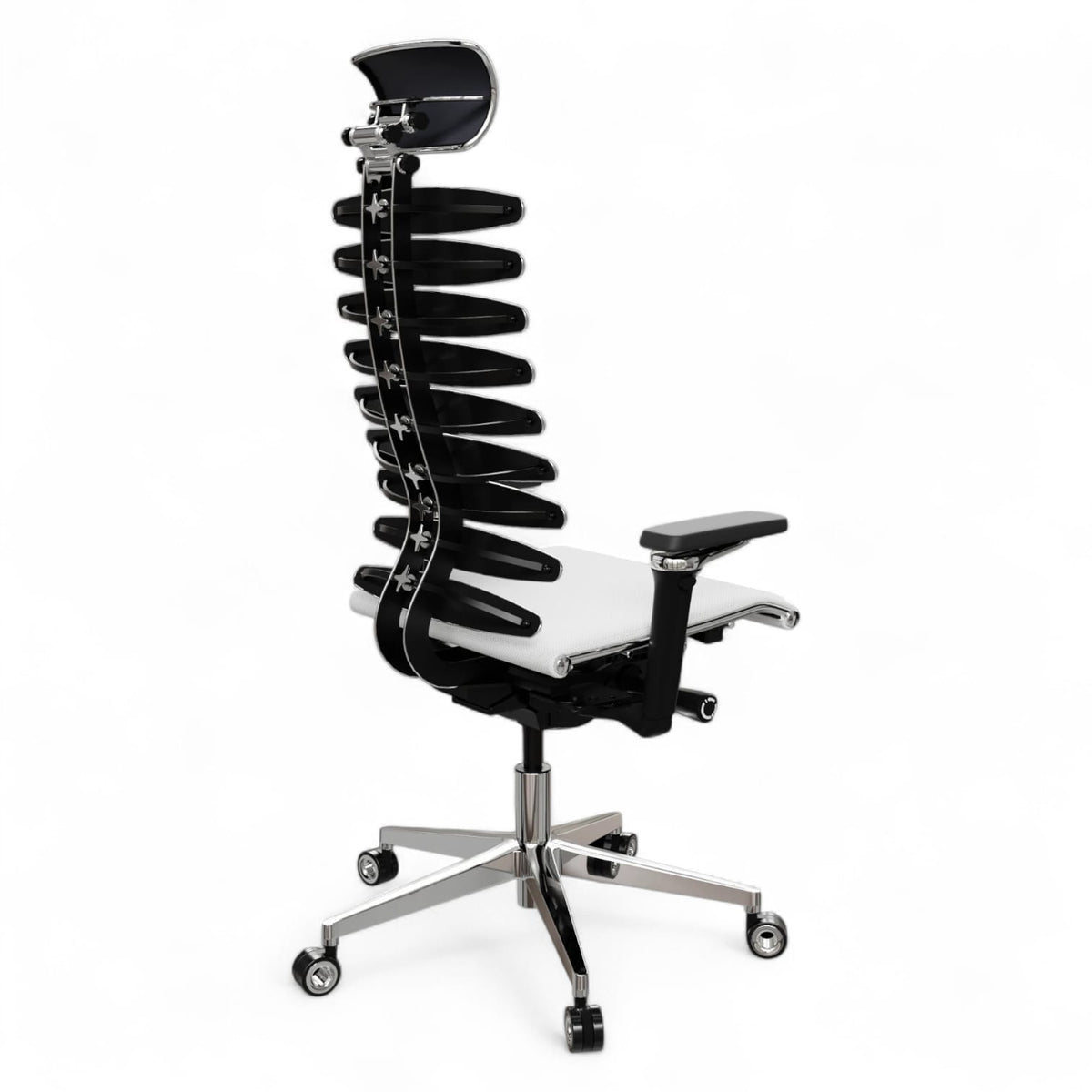 Scaun executiv anatomic cu egalizator și cadru metalic