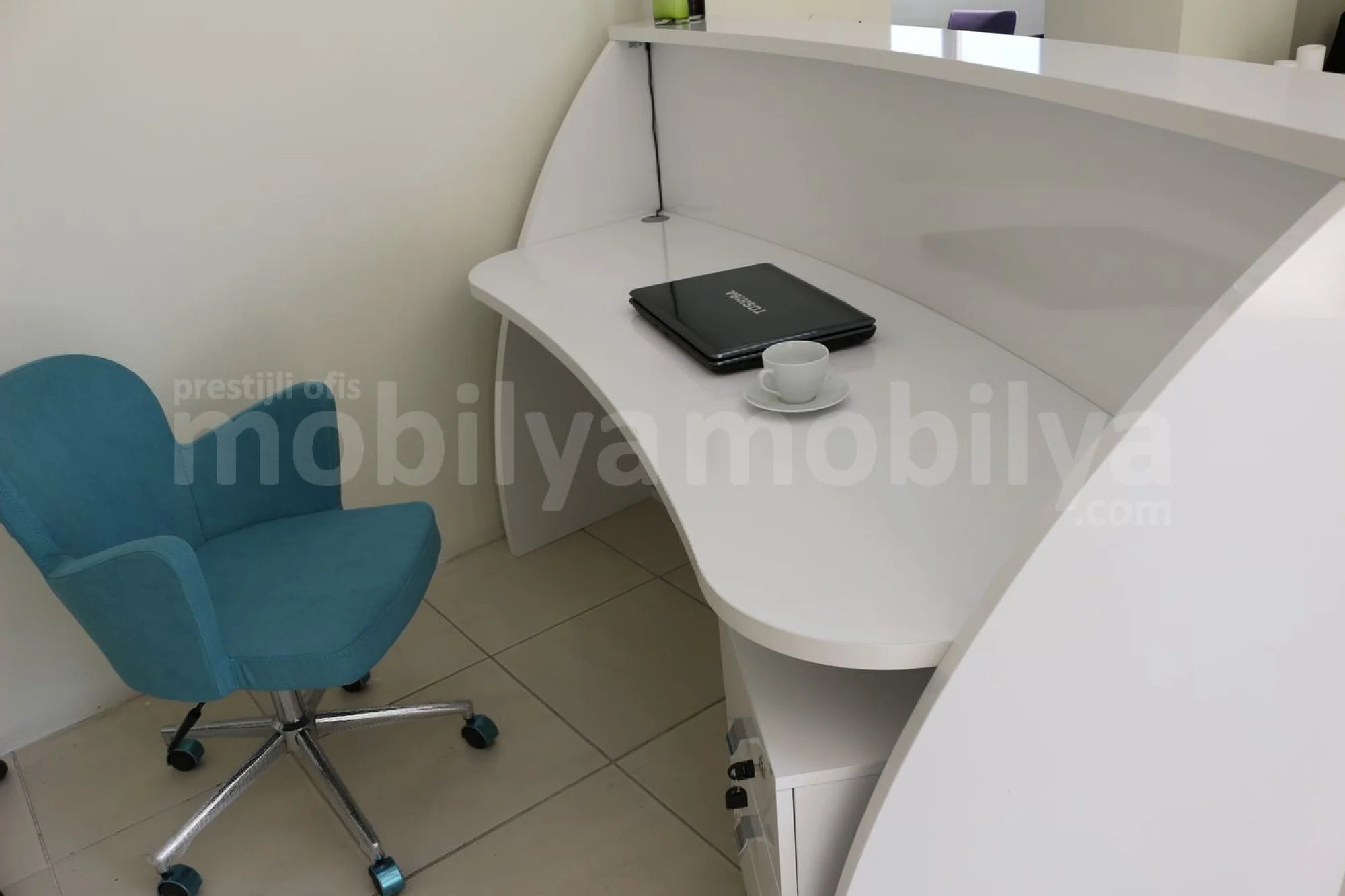 İstanbul Ofis Karşılama Bankosu Oval ISTANBUL