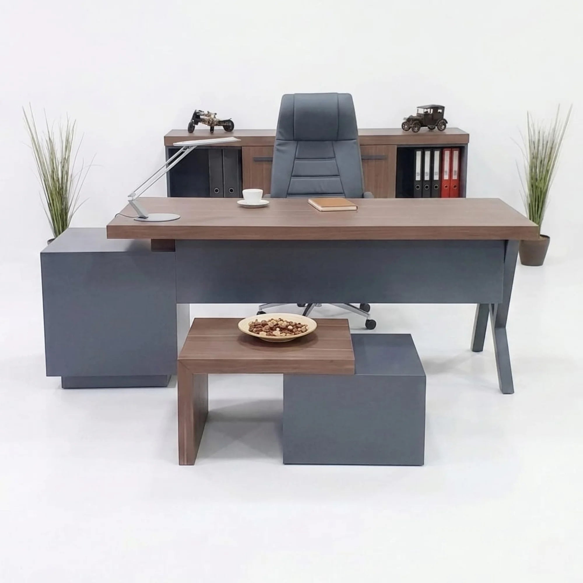 İstanbul Ofis Makam Takımı Captiva - V.Ceviz Antrasit ISTANBUL