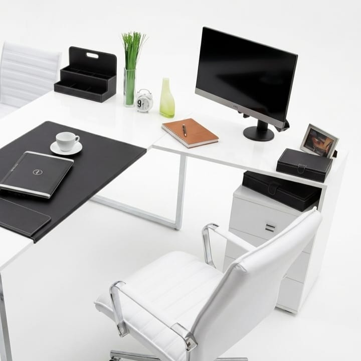 New Zealand L-Shaped Desk Set