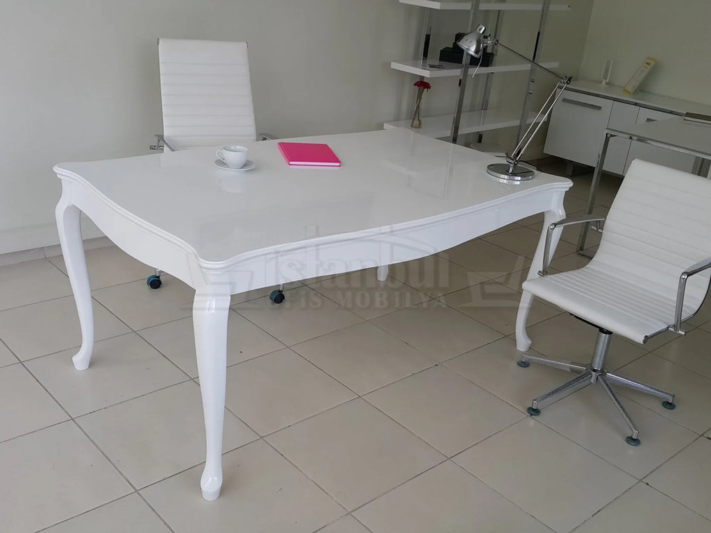 Lake Lukens Beyaz Ofis Çalışma Masası Alda ISTANBUL-TSI
