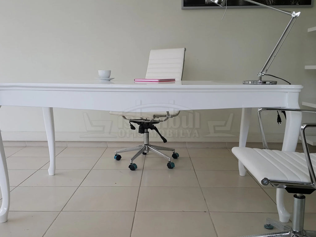 Lake Lukens Beyaz Ofis Çalışma Masası Alda ISTANBUL-TSI