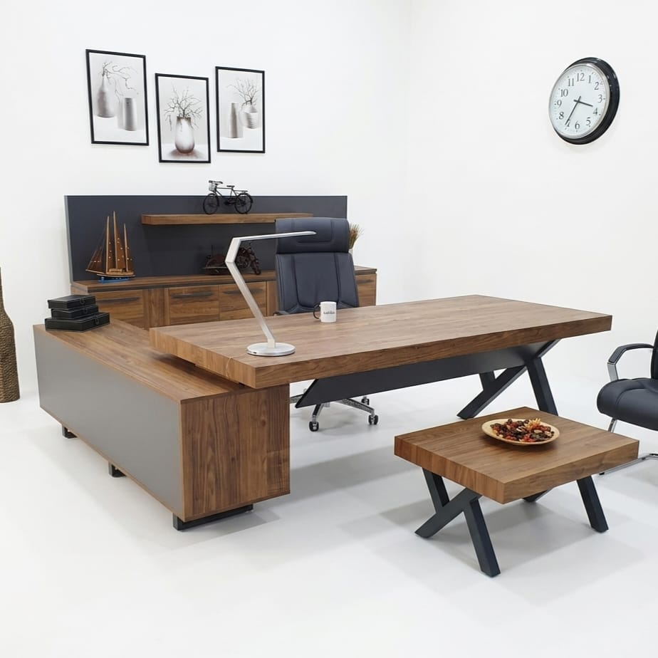 Istanbul Office Executive Desk Set S Class - Pablo Anthracite
