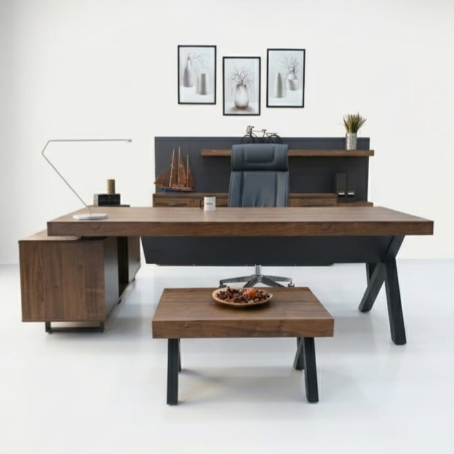 Istanbul Office Executive Desk Set S Class - Pablo Anthracite