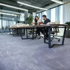 İstanbul Ofis Mobilya modern ahşap ve metal ayaklı, 20-22 kişilik büyük oval ofis toplantı masası
