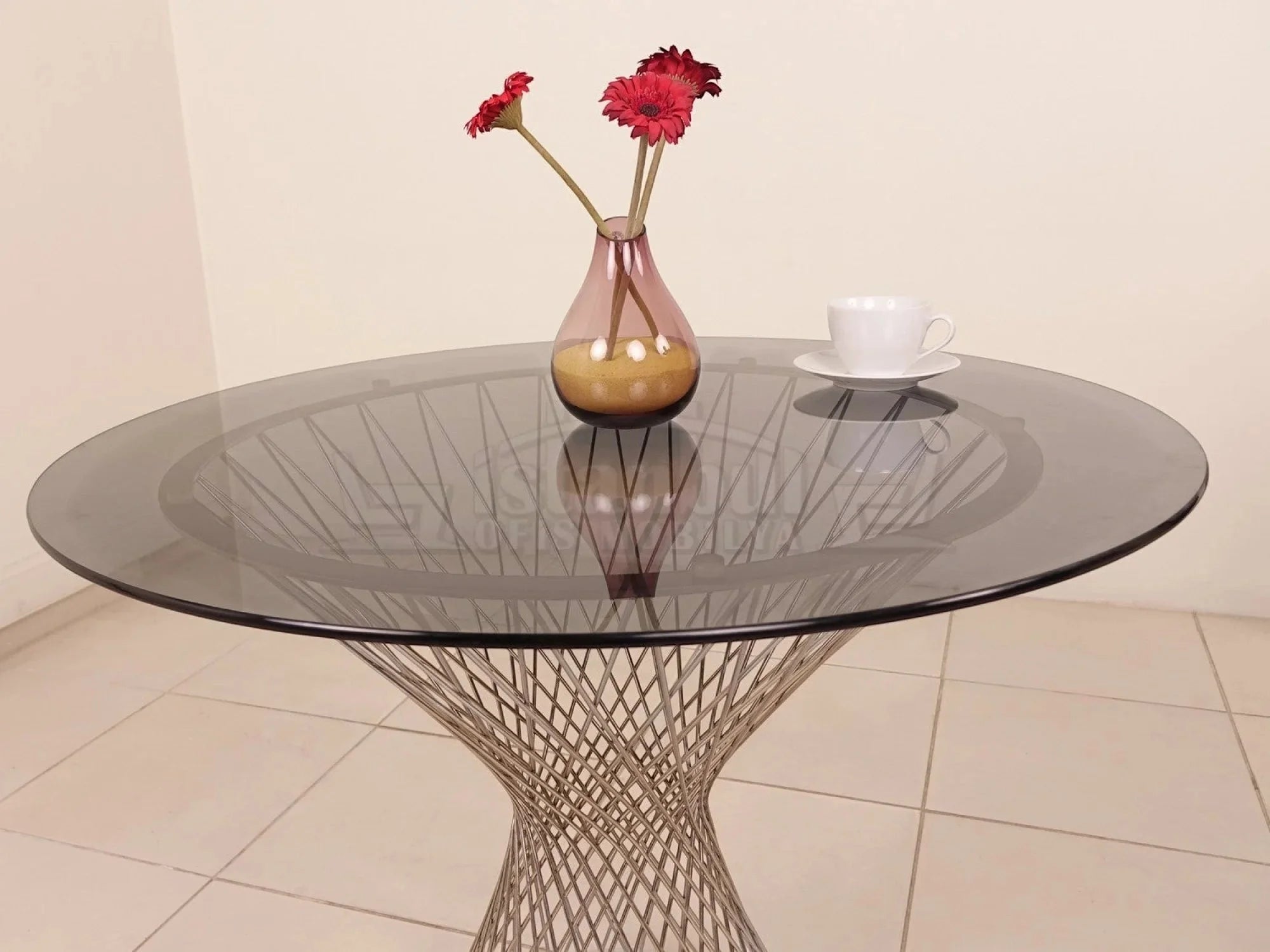 Cam Toplantı Masası Perla İstanbul Ofis Mobilya