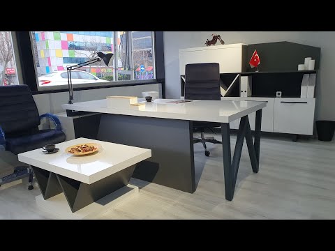 Istanbul Office Çamlıca W Executive Set White Anthracite