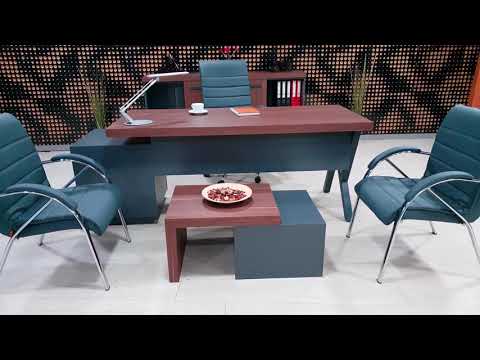 Istanbul Office Executive Set Captiva - V.Walnut Anthracite