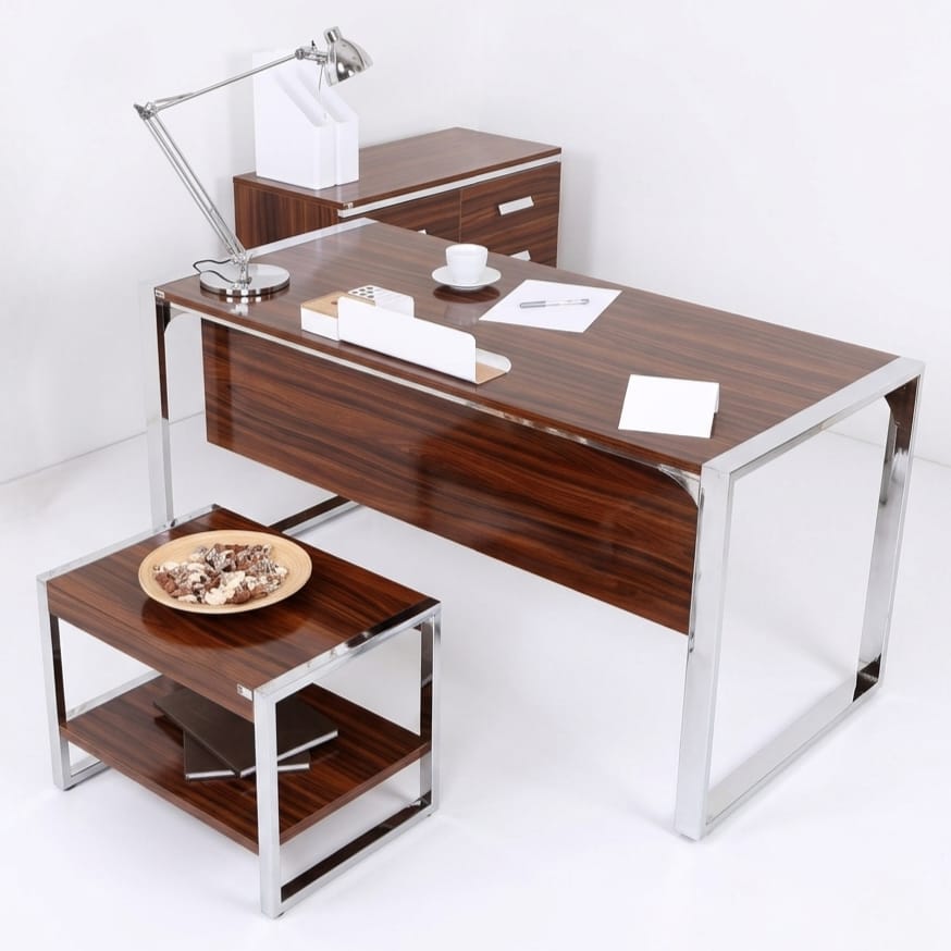 Istanbul Office Staff Desk Set Valante Walnut MDF